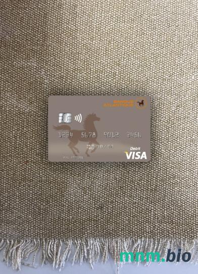Mali Banque Atlantique visa obciążyć card wygląd fotograficzny skan PSD + zdjęcie